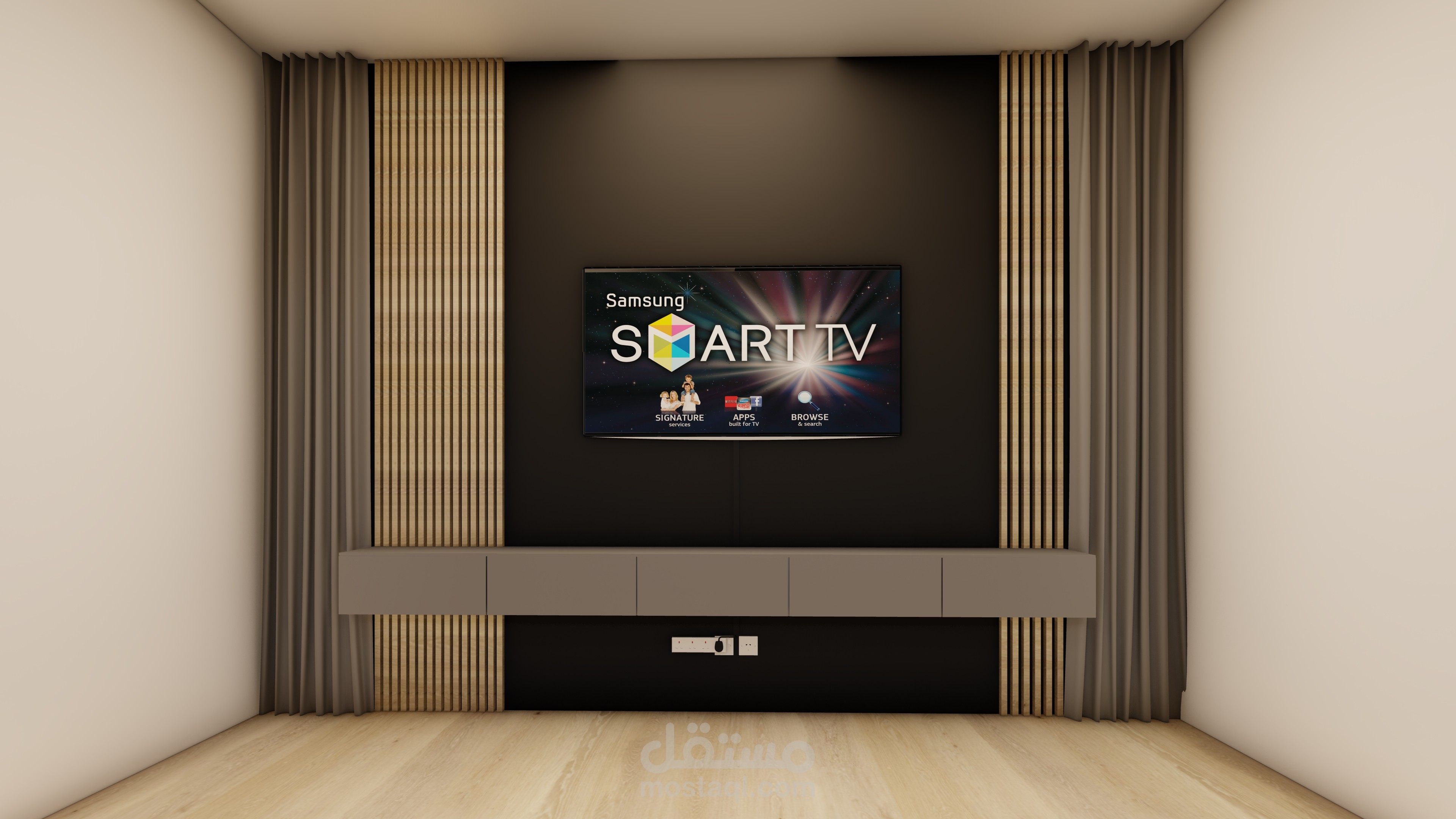 TV unit & Wall design