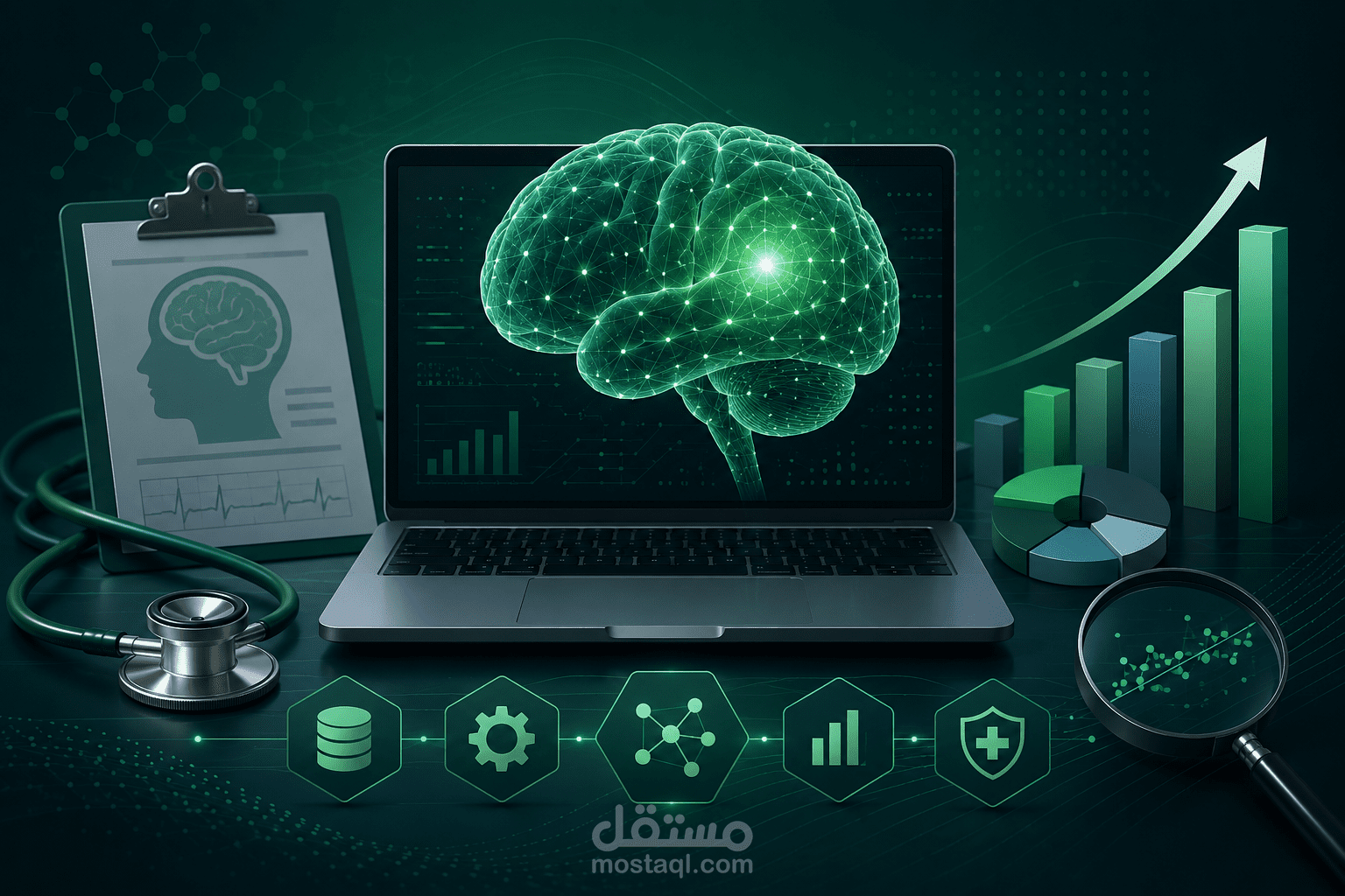 نظام للتنبؤ بخطر الإصابة بالسكتة الدماغية باستخدام التعلم الآلي وتحليل البيانات الطبية