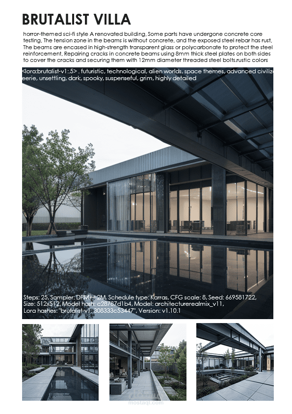 Brutalist Modern Villa