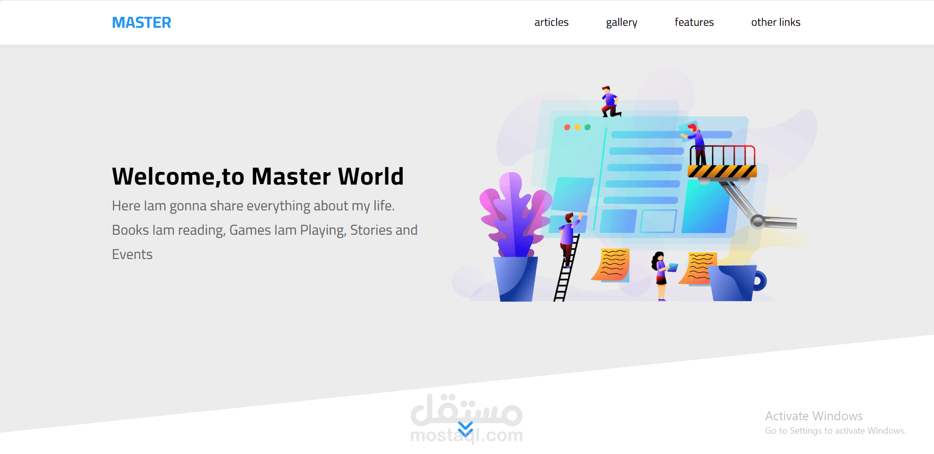 تصميم موقع او ويبسايت باستخدام HTML -CSS -BOOTSTRAP