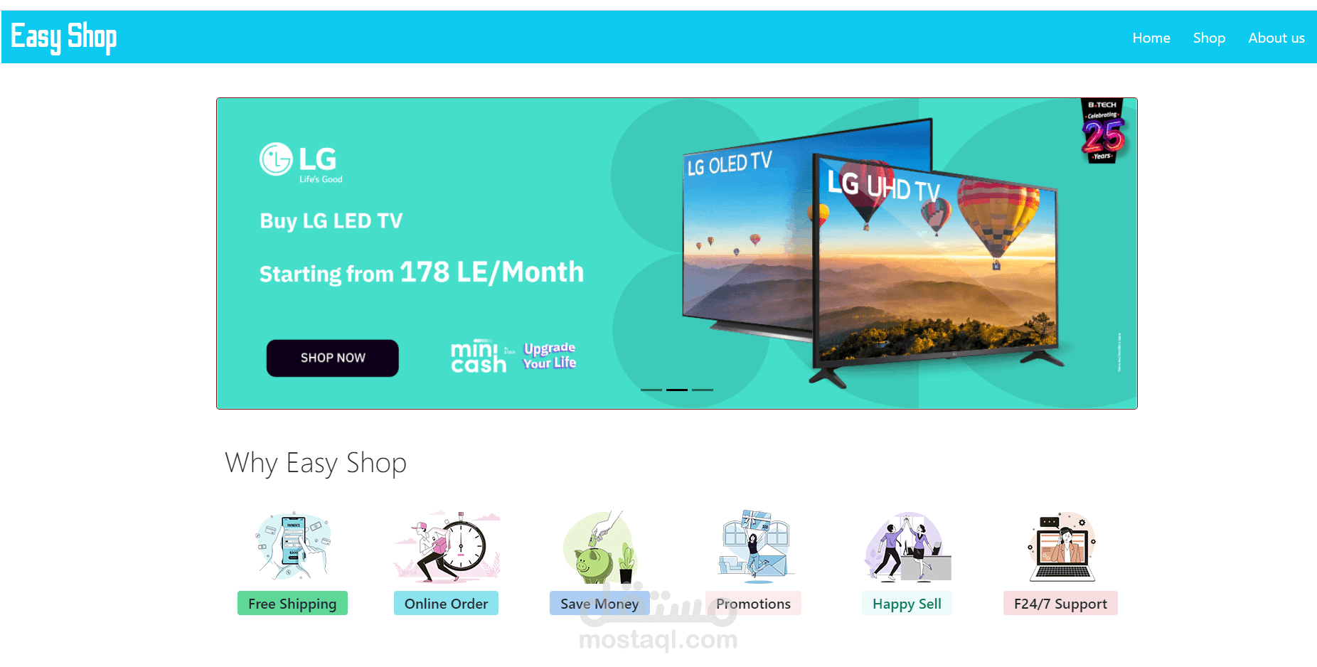 e commerce website