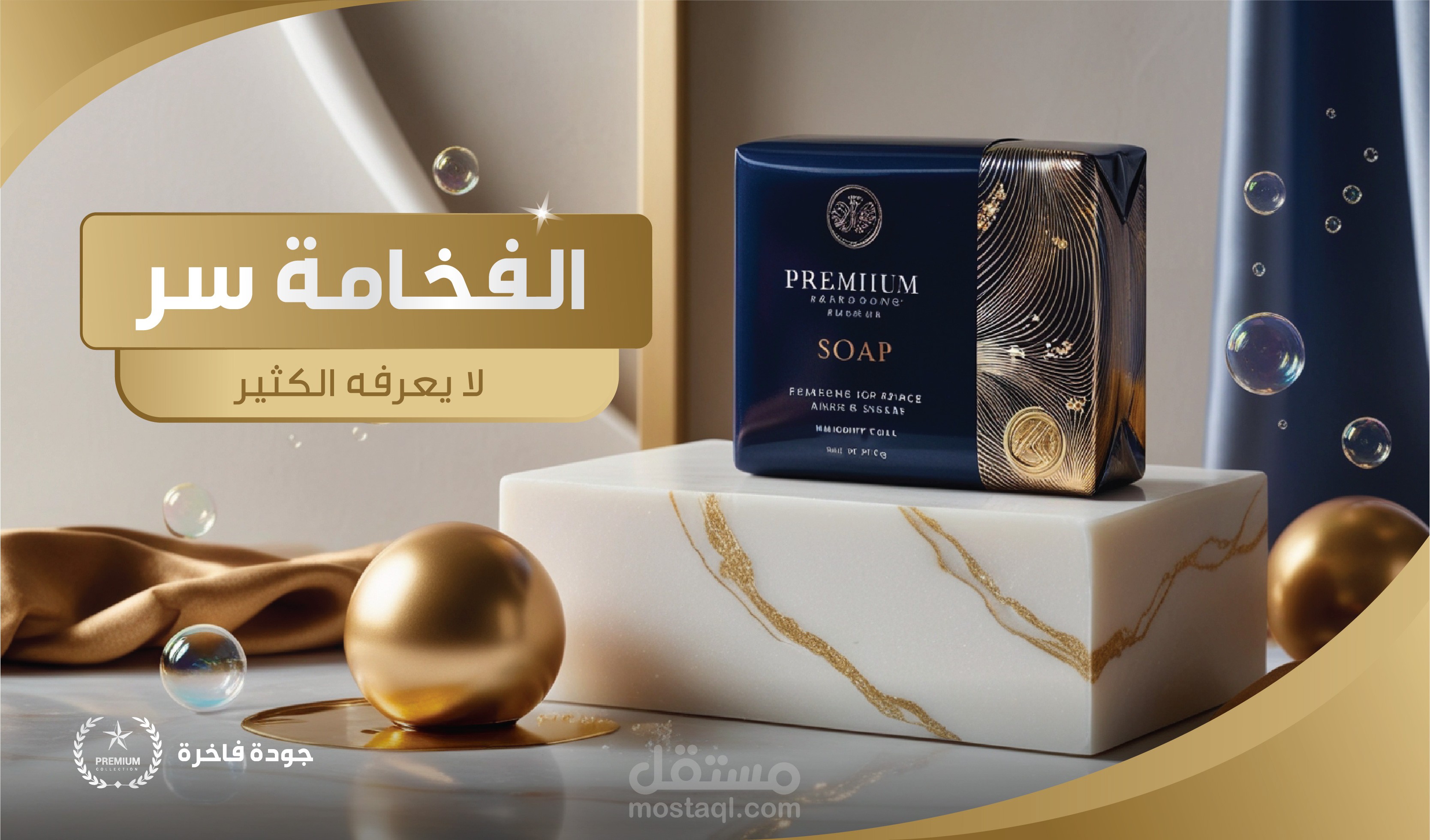 اعلان لبراند صابون لغسيل اليد