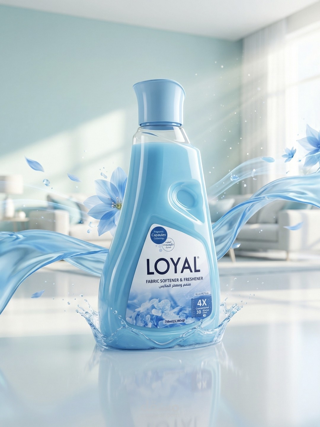 تصميم اعلاني لمعطر ارضيات