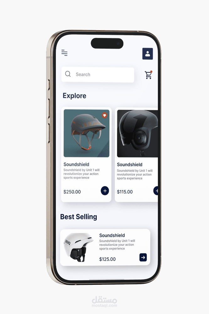 GearUP product mobile app