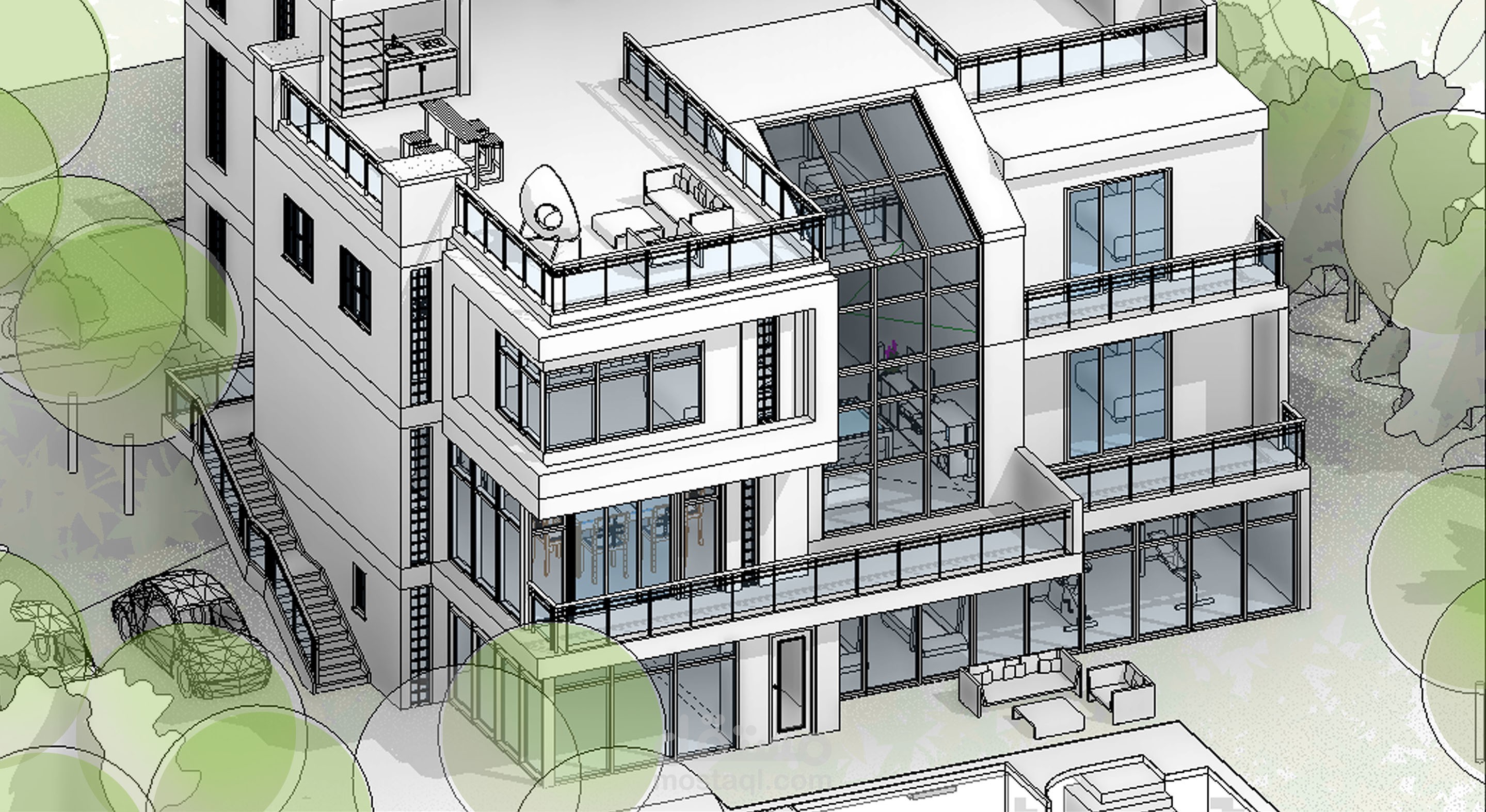 منزل حديث - مطل على بحيرة بتكساس بالولايات المتحدة الامريكية