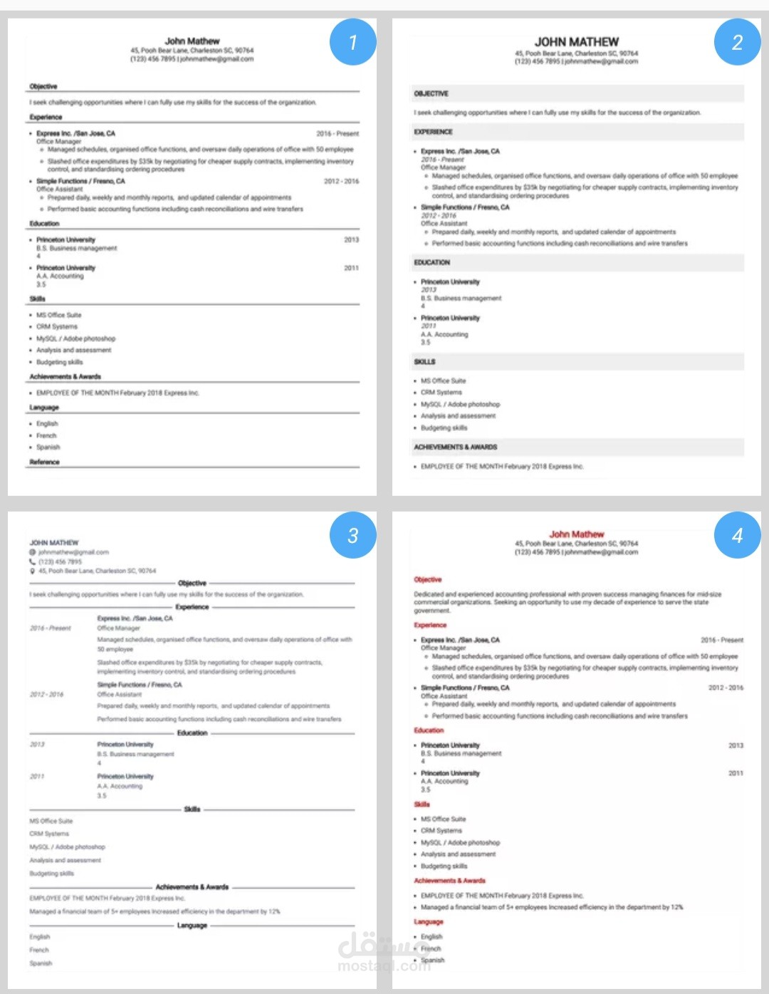 Prepare your cv in professional way