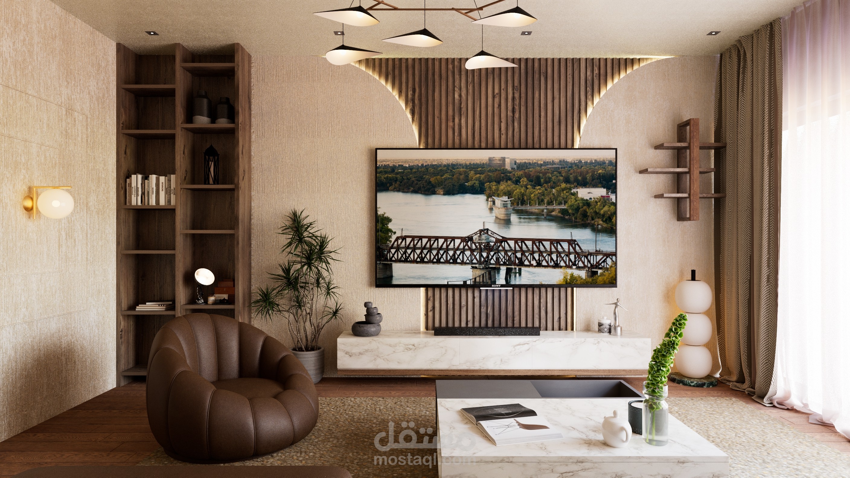 تصميم داخلي غرفة جلوس موديرن عصرية