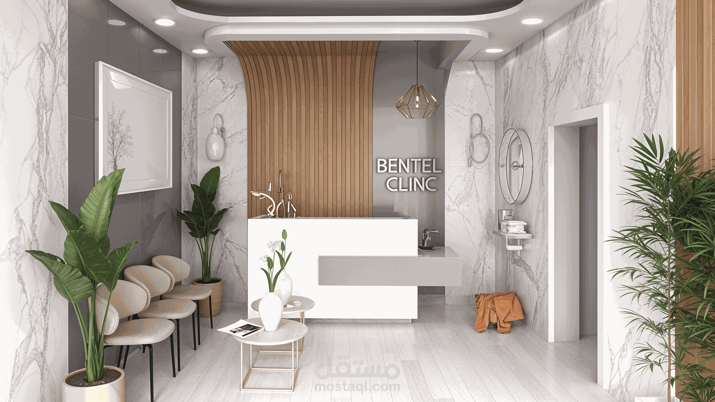 تصميم داخلي لعيادة طبية
