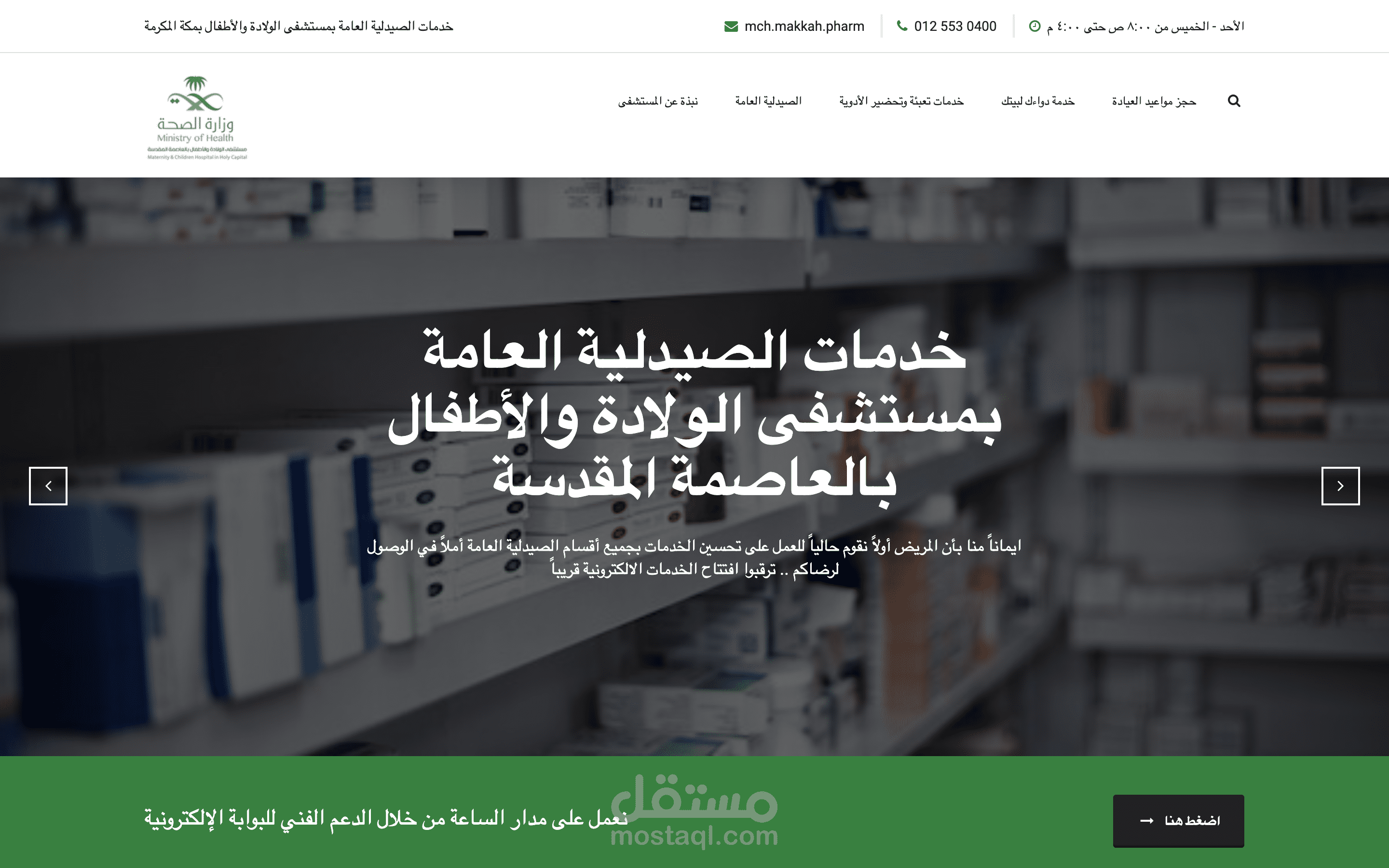 Project No.11767 Health Policy and MCH Pharmacy Services platform