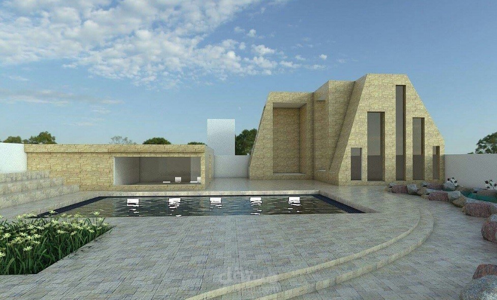 تصميم فيلا جبلي حديث (سويسرا)