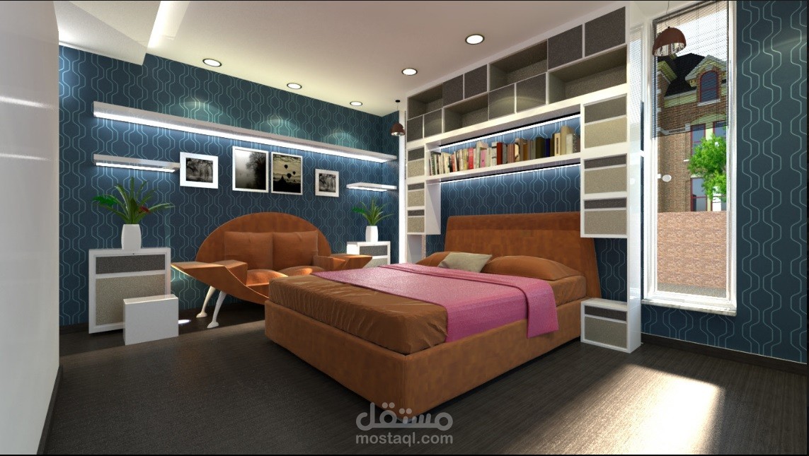 تصميم داخلي غرفه معيشه