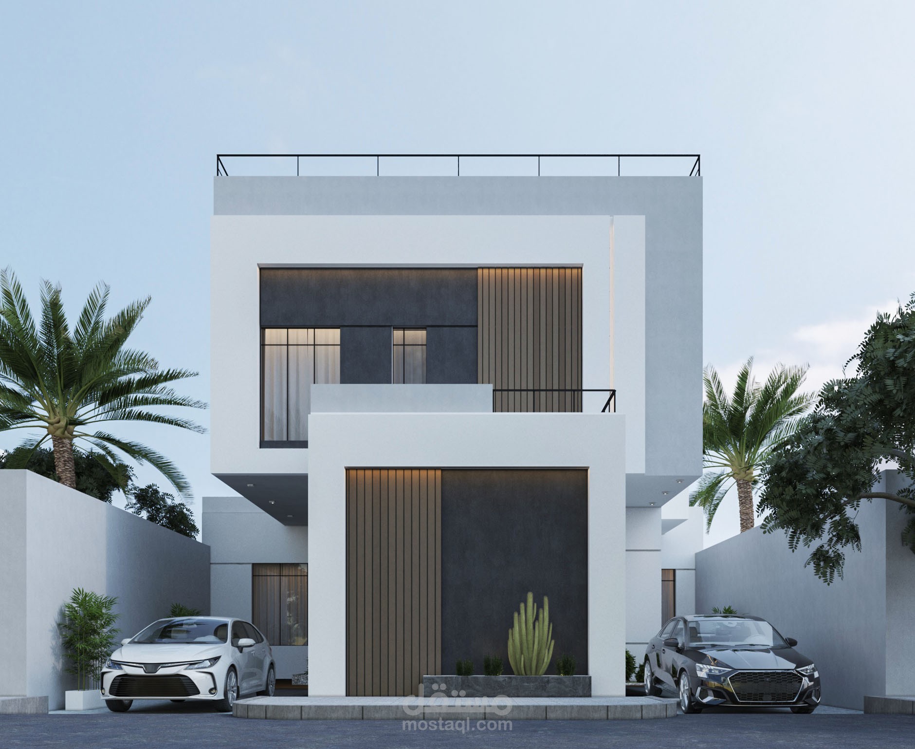 Villa Exterior Design, Al-Qaseem, KSA