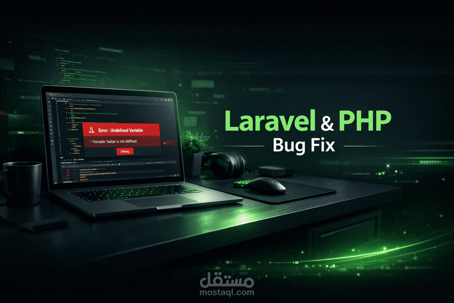 سأقوم بإصلاح أخطاء Laravel و PHP في موقعك بسرعة واحترافية