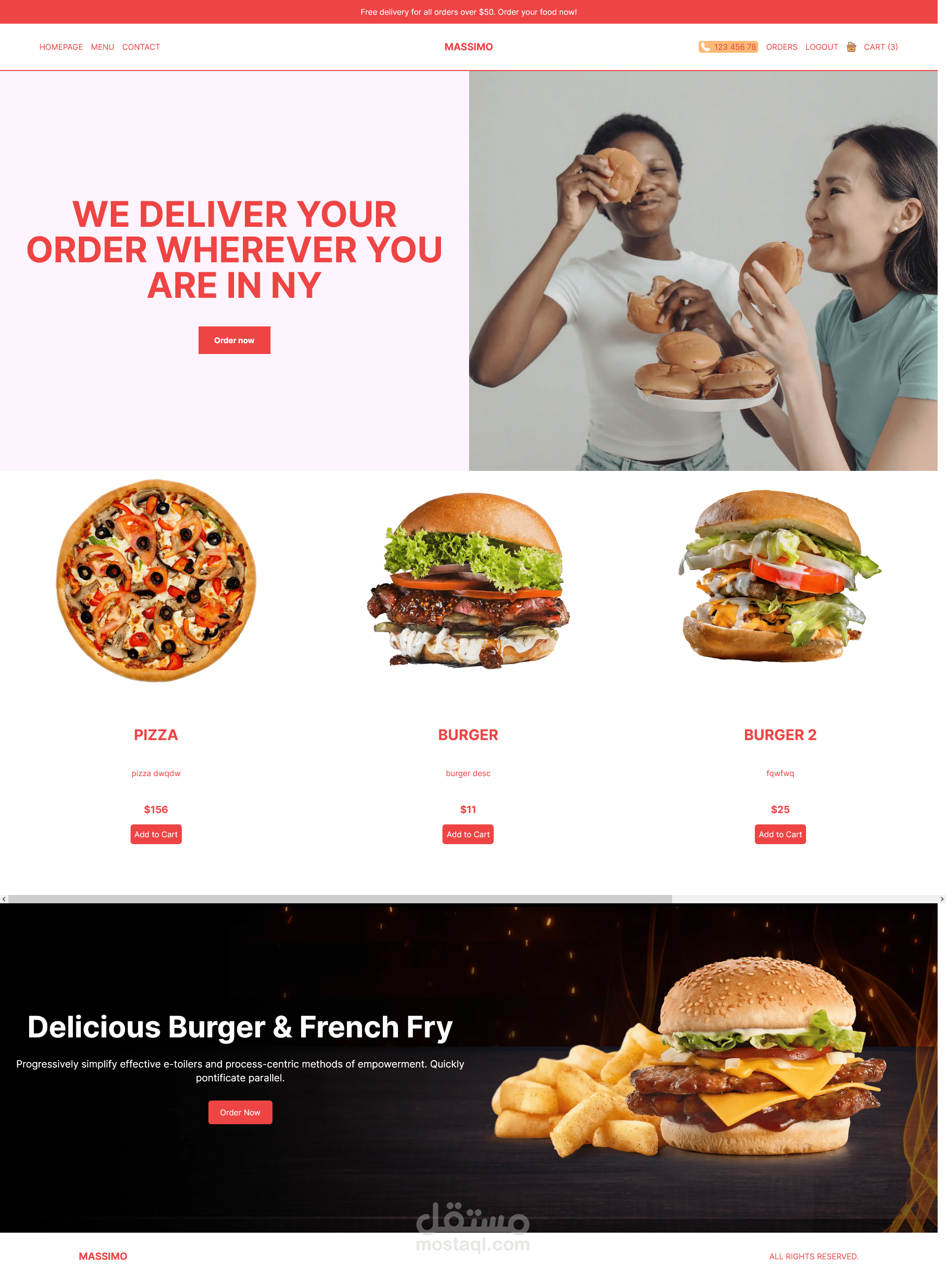 Food ordering Application
