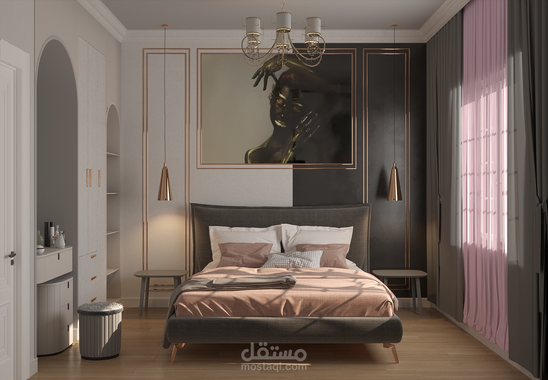 تصميم داخلي لغرفة نوم