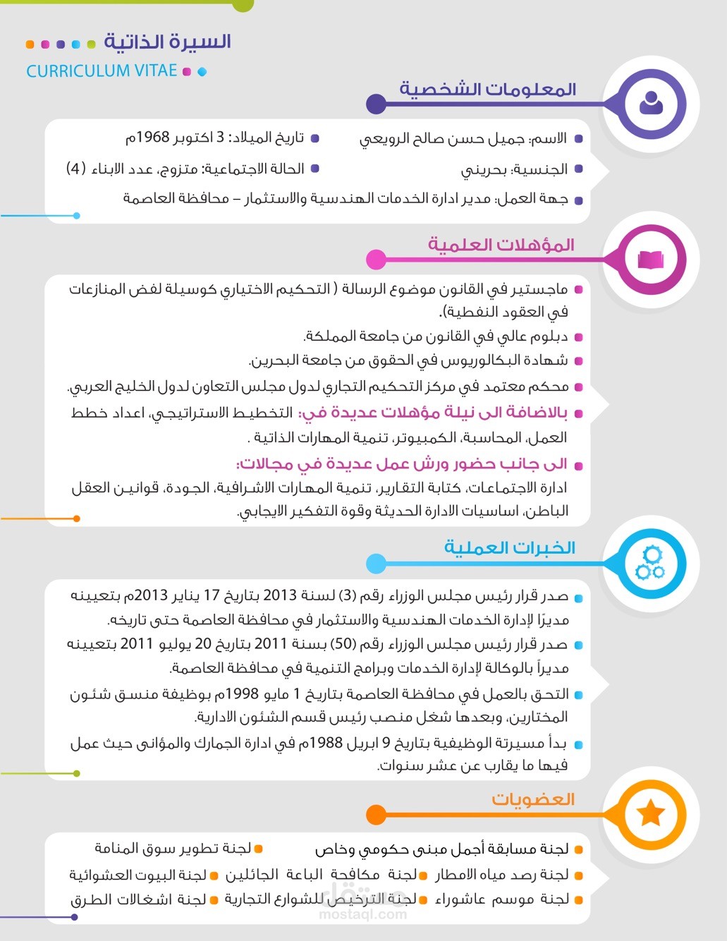 انفوجرافيك سيرة ذاتية| Infographic