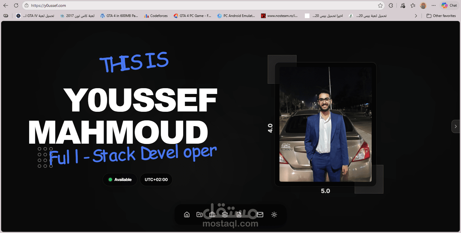 موقع بيزنس احترافي متكامل - React + TypeScript + Tailwind CSS | Y0ussef.com - Portfolio