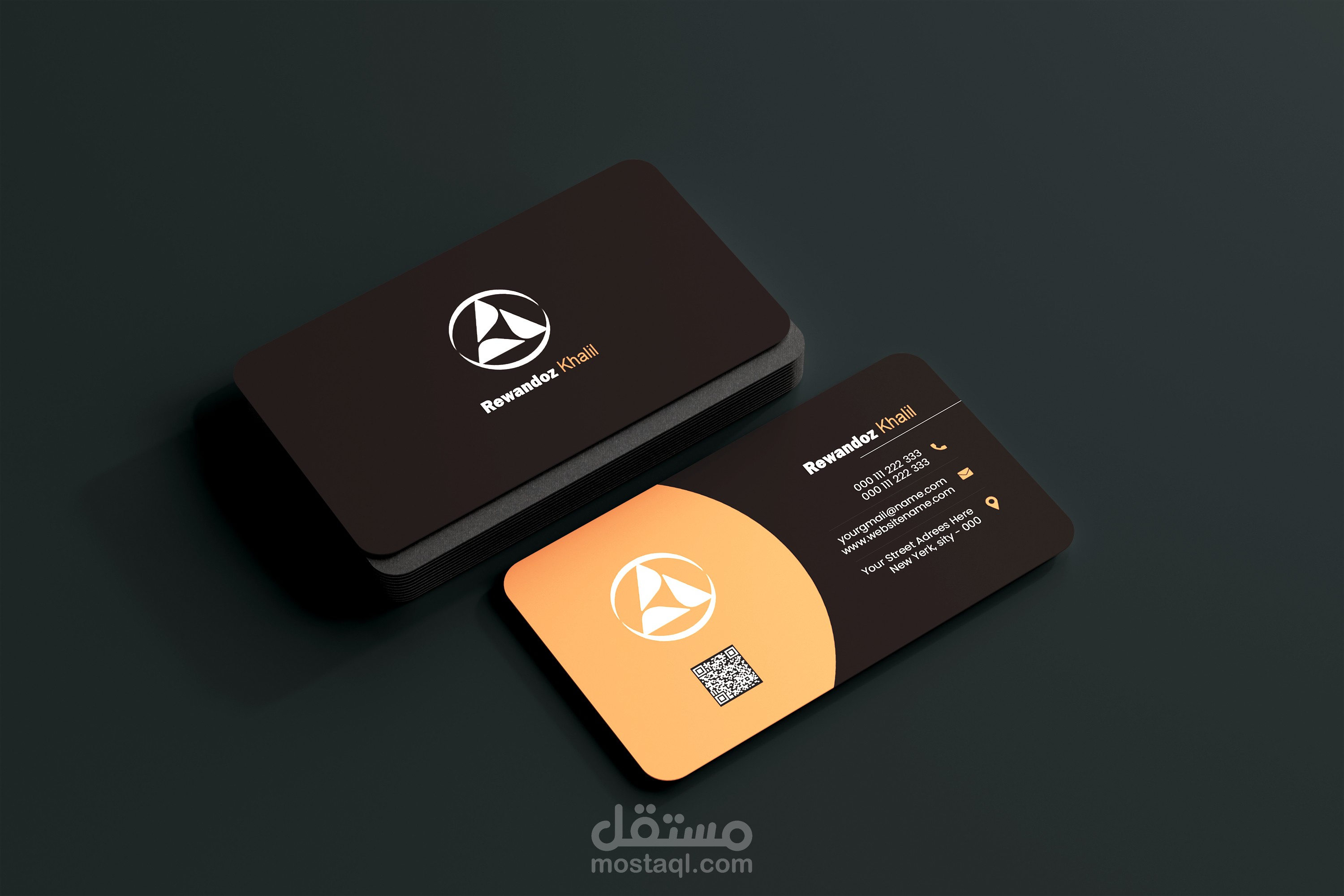 تصميم كرت عمل business card
