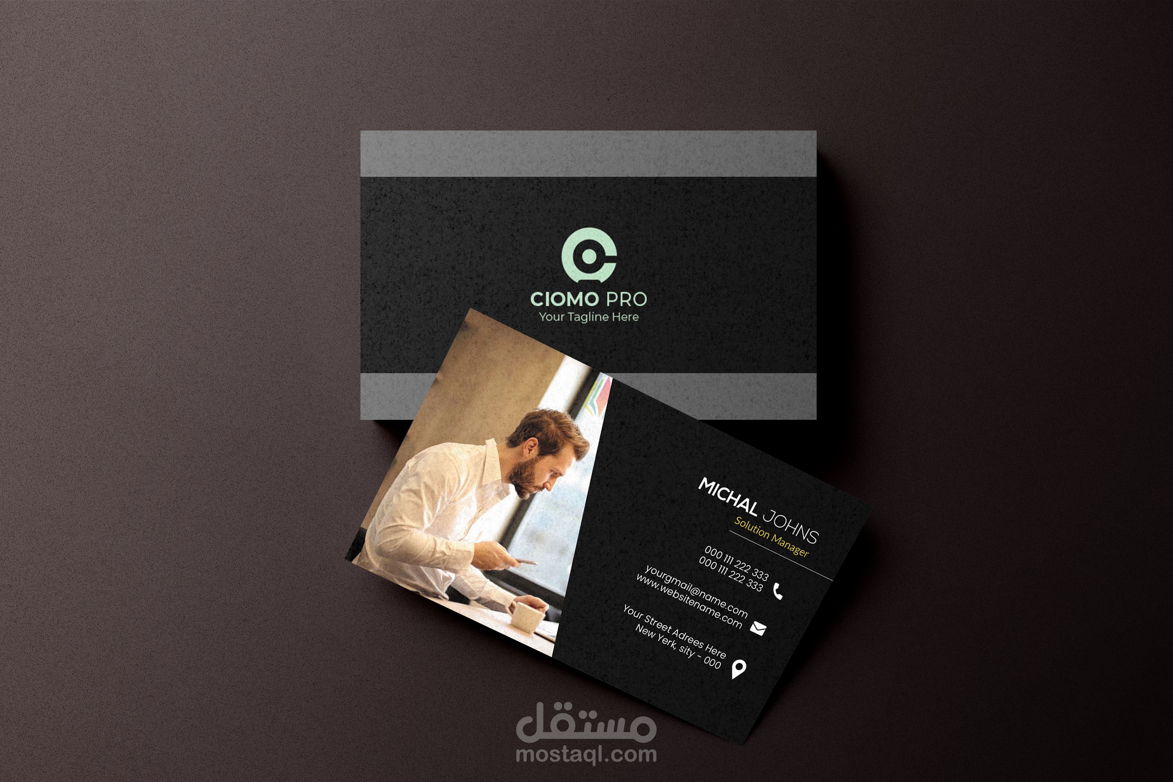 تصميم كرت لمكتب business card