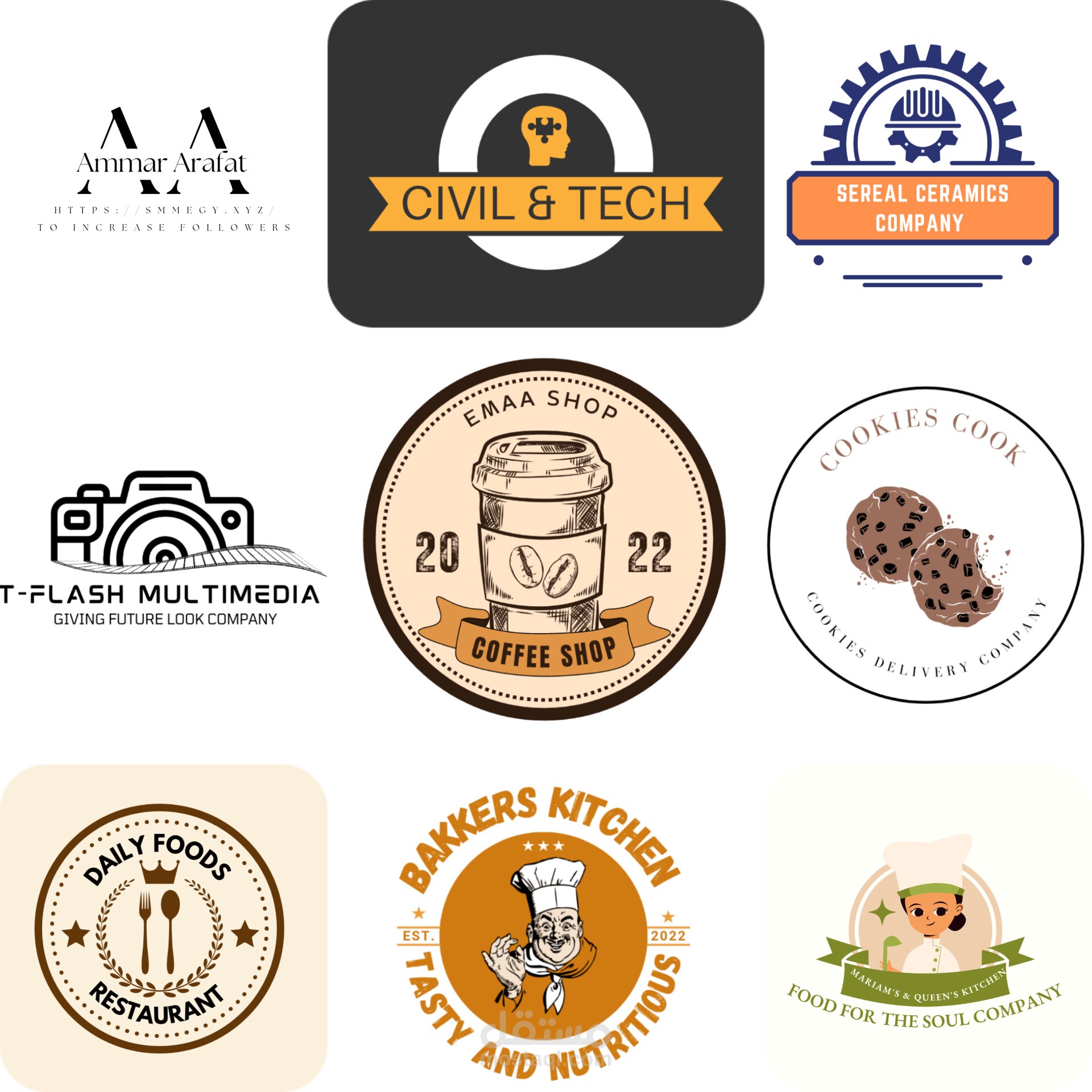 تصميم لوجو احترافي مميز بأقل سعر