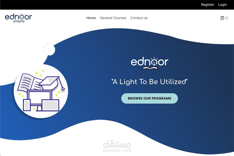 Ednoor – منصة تعليمية عالمية متعددة التخصصات ببوابة دفع آمنة