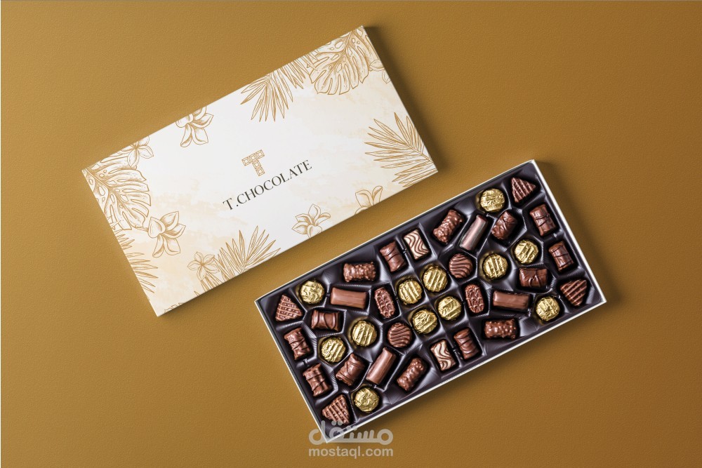 تصميم لوجو و باكجينج لبراند شوكولاتة