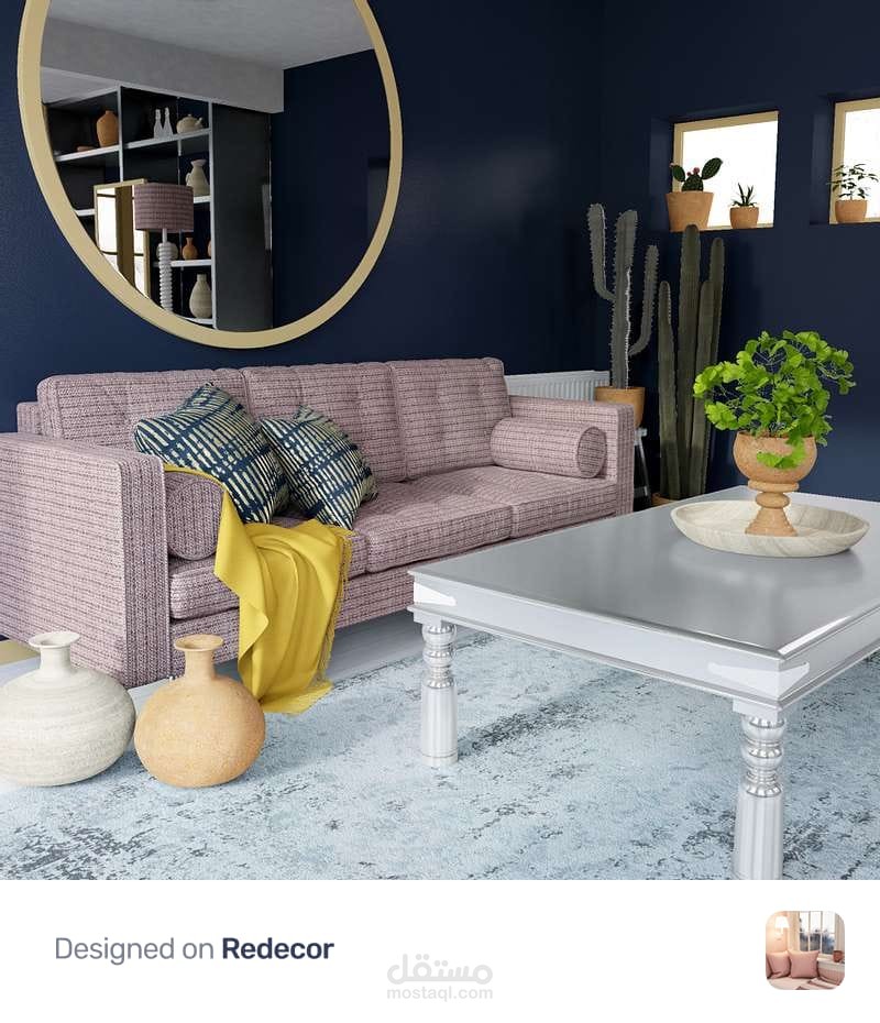 تصميم ديكور لغرفة معيشة