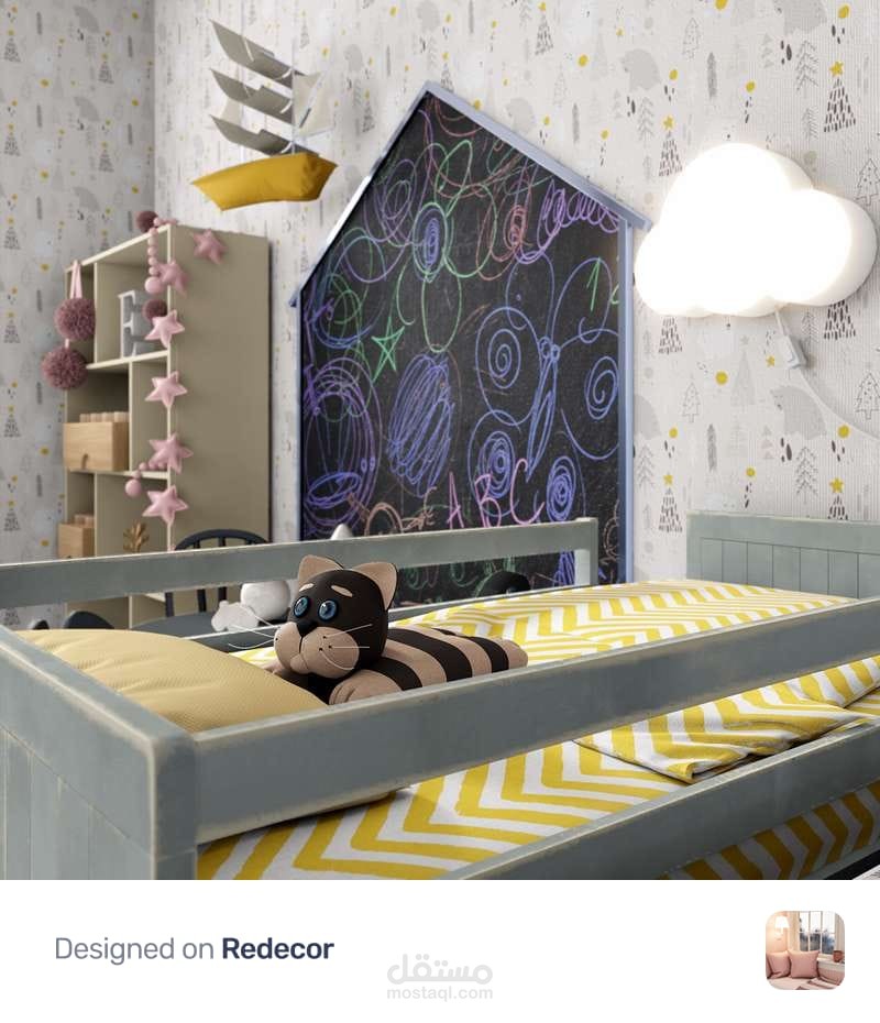 تصميم ديكور غرفة نوم للاطفال