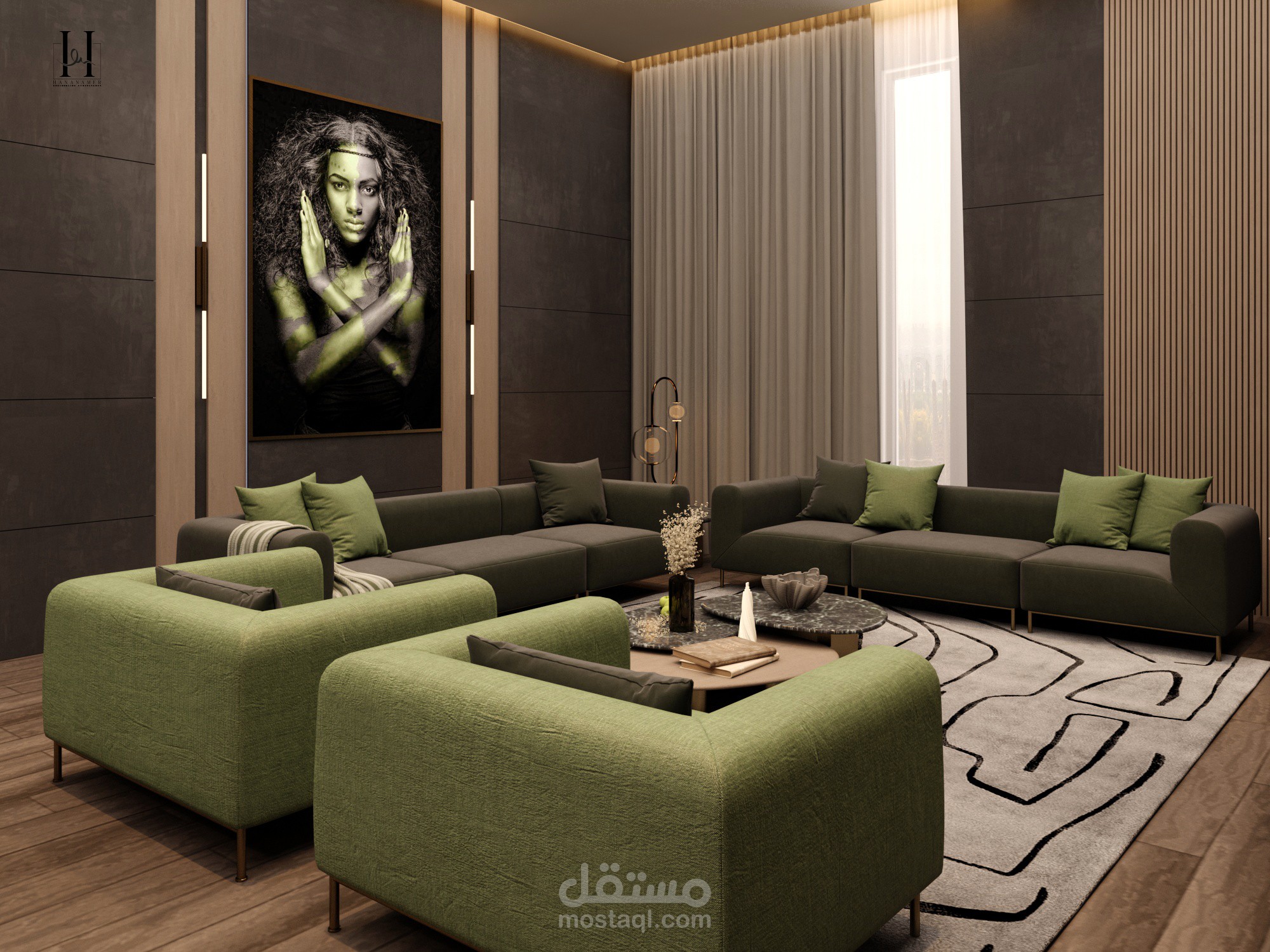 تصميم لغرفة معيشة, الامارات