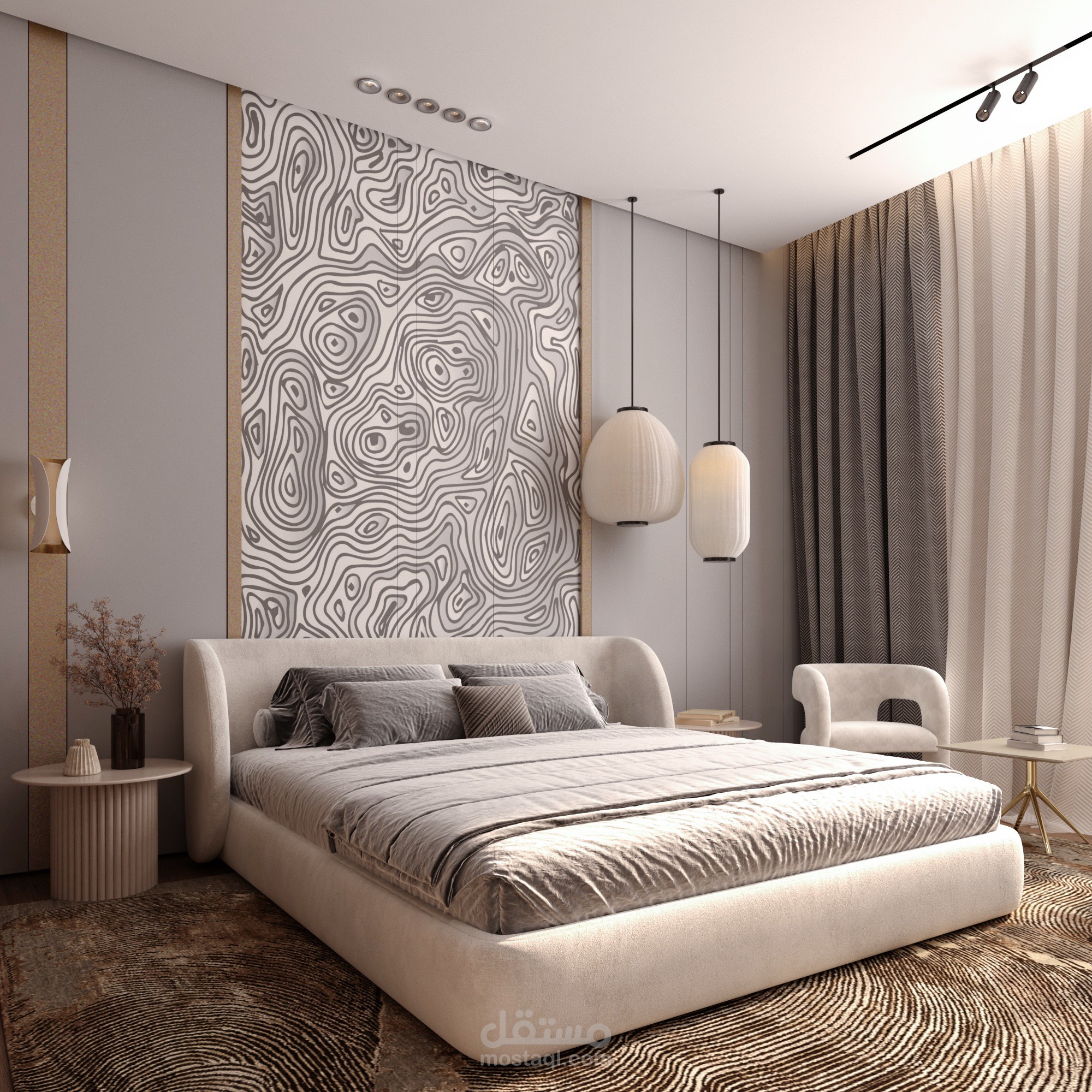 تصميم غرفة نوم,الكويت