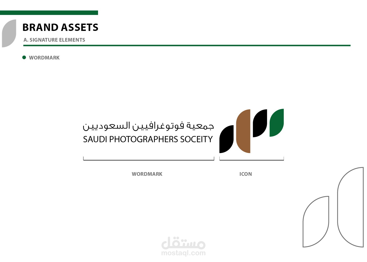 هوية بصرية لجمعية سعودية