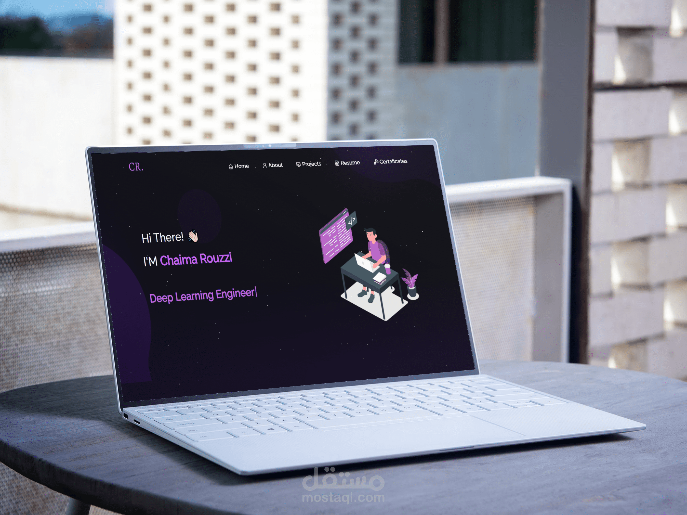 موقع تعريفي( My portfolio)