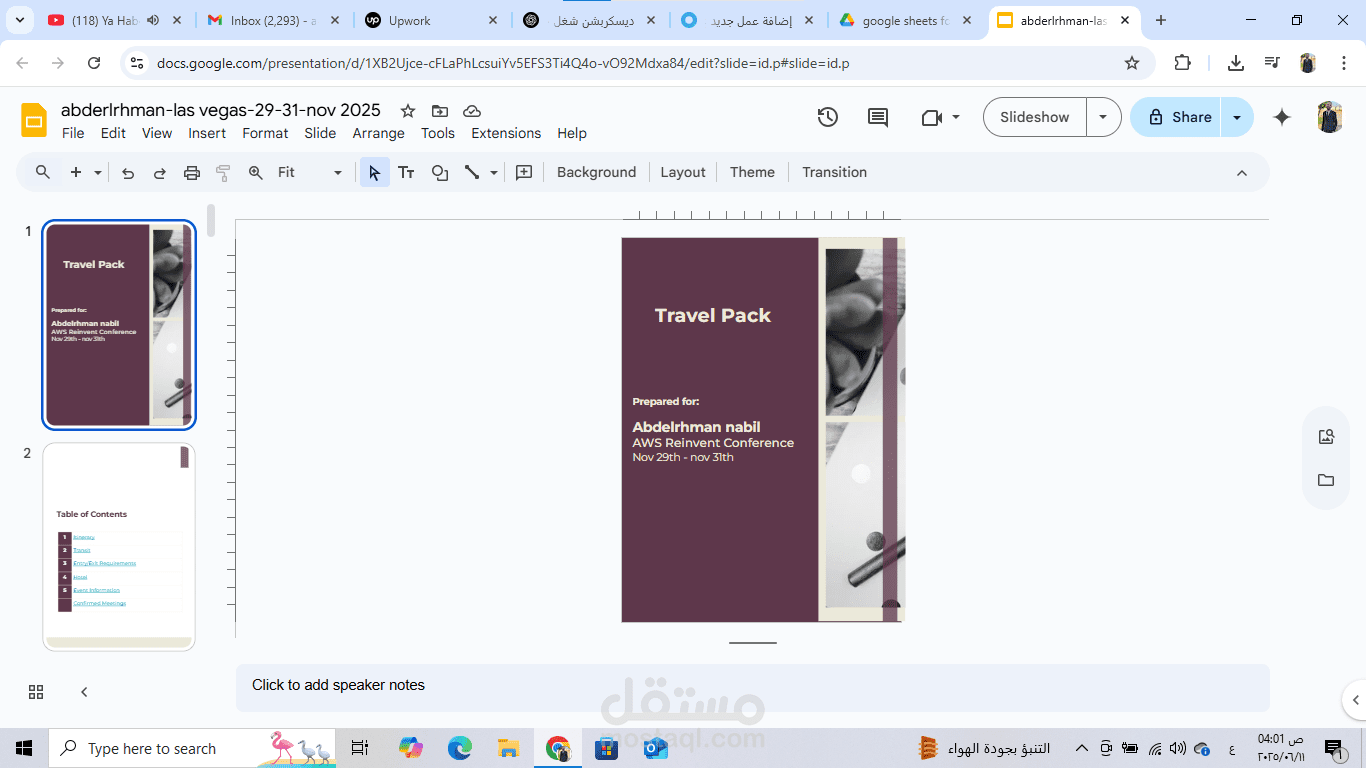 Virtual Assistant – Travel & Event Support for AWS re:Invent Conference