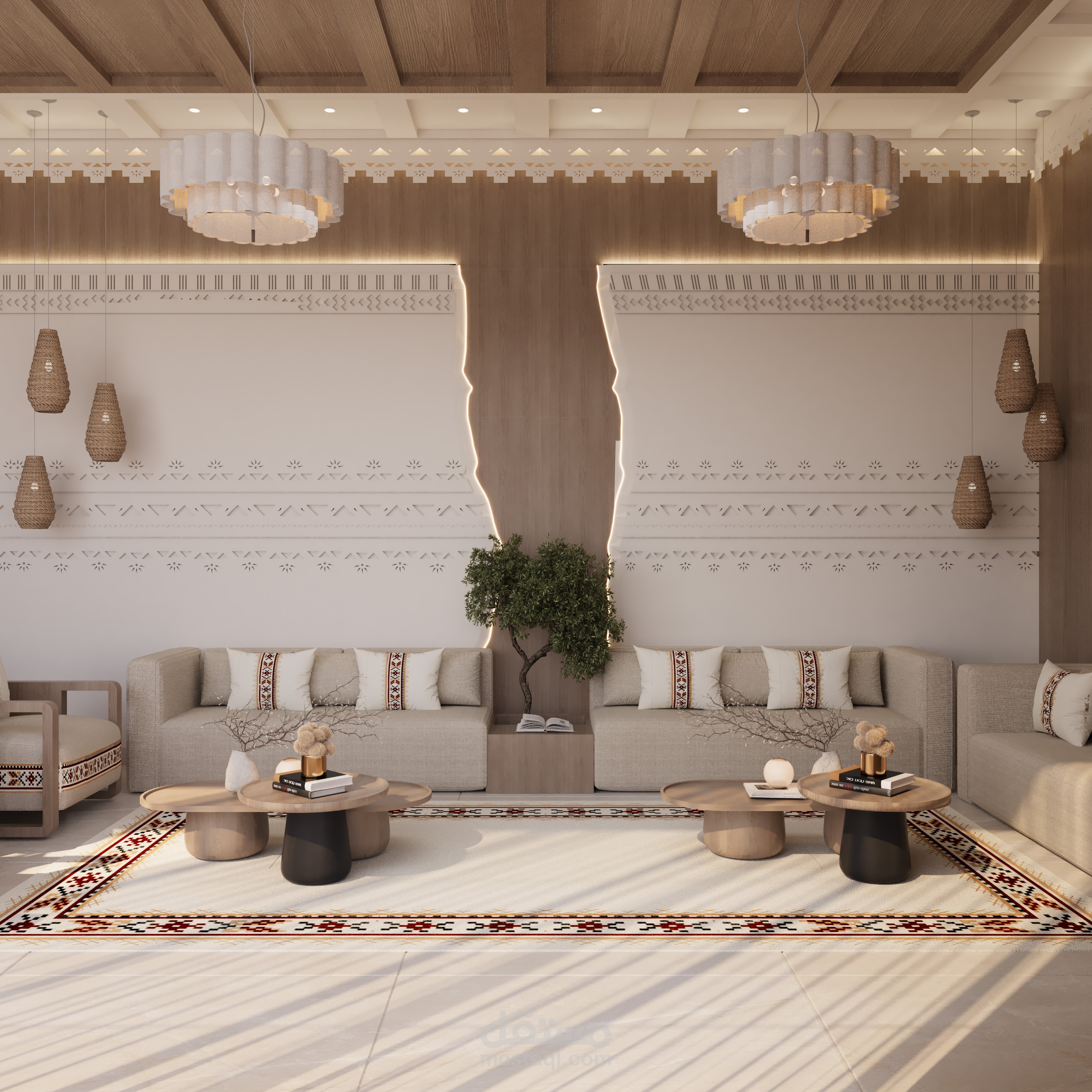 تصميم فيلا سكنية على الطراز النجدي – مشروع فيصل الدعيج