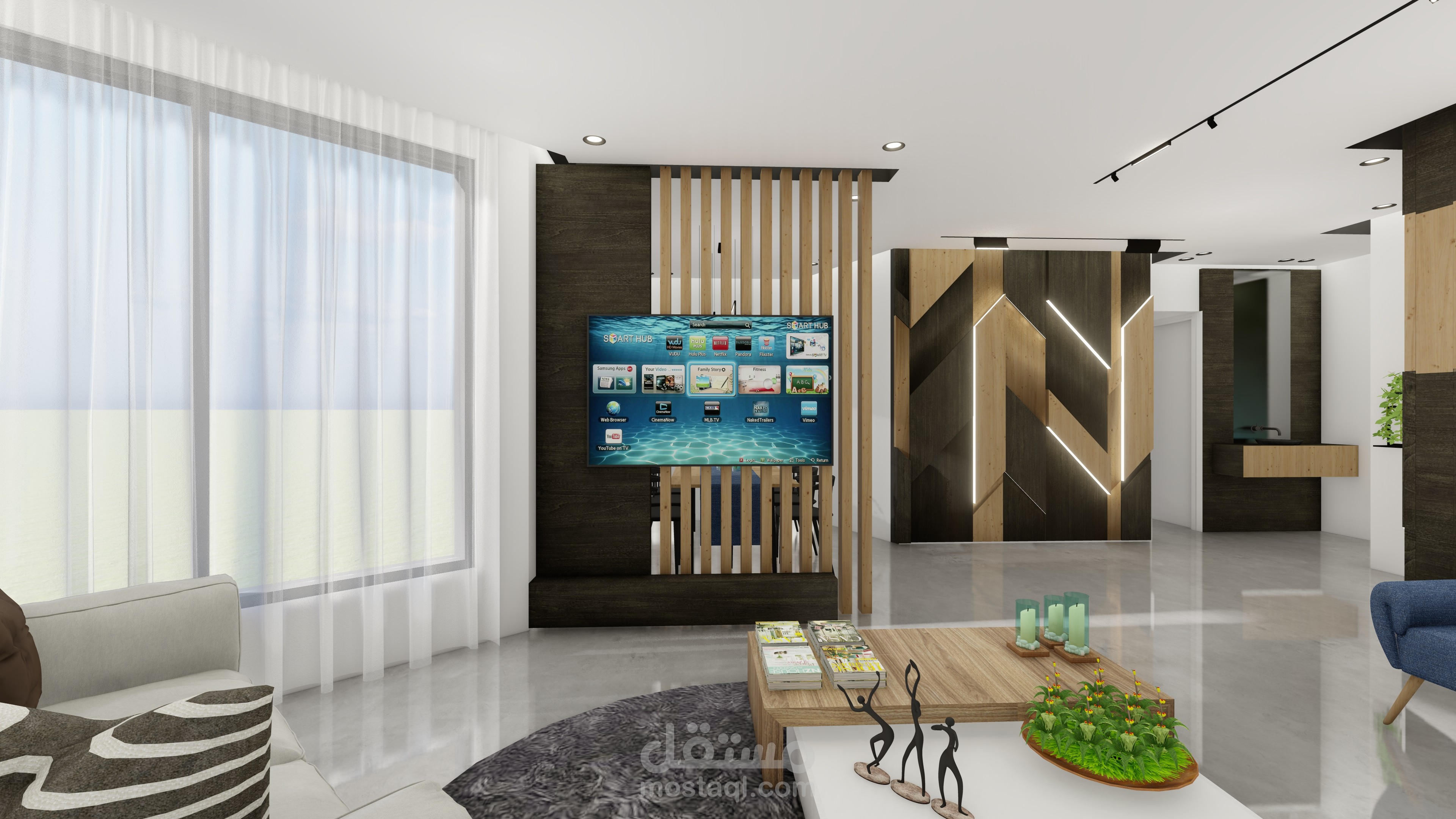 شقه سكنيه بتصميم حديث