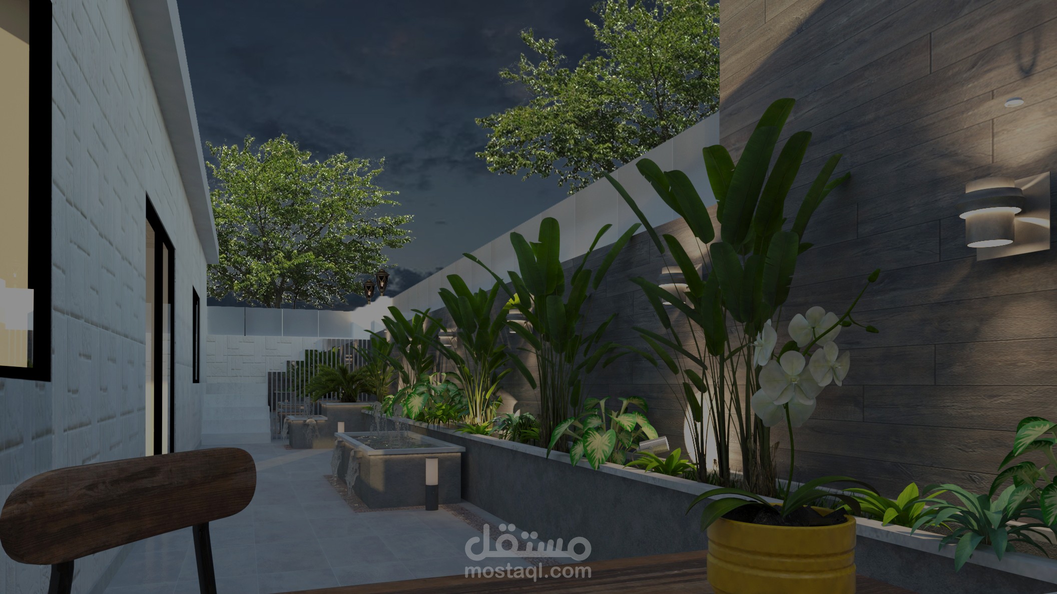 تصميم حديقة منزل