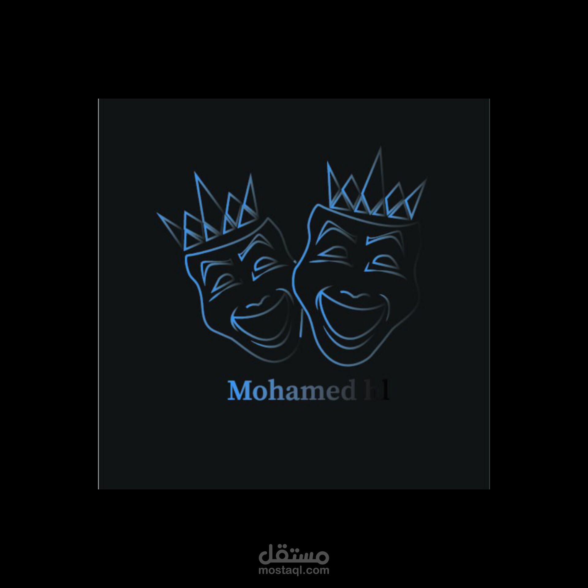 لوجو لصانع محتوى كوميدي