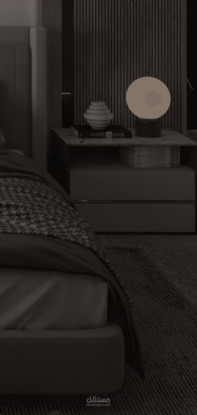 bed room modern .