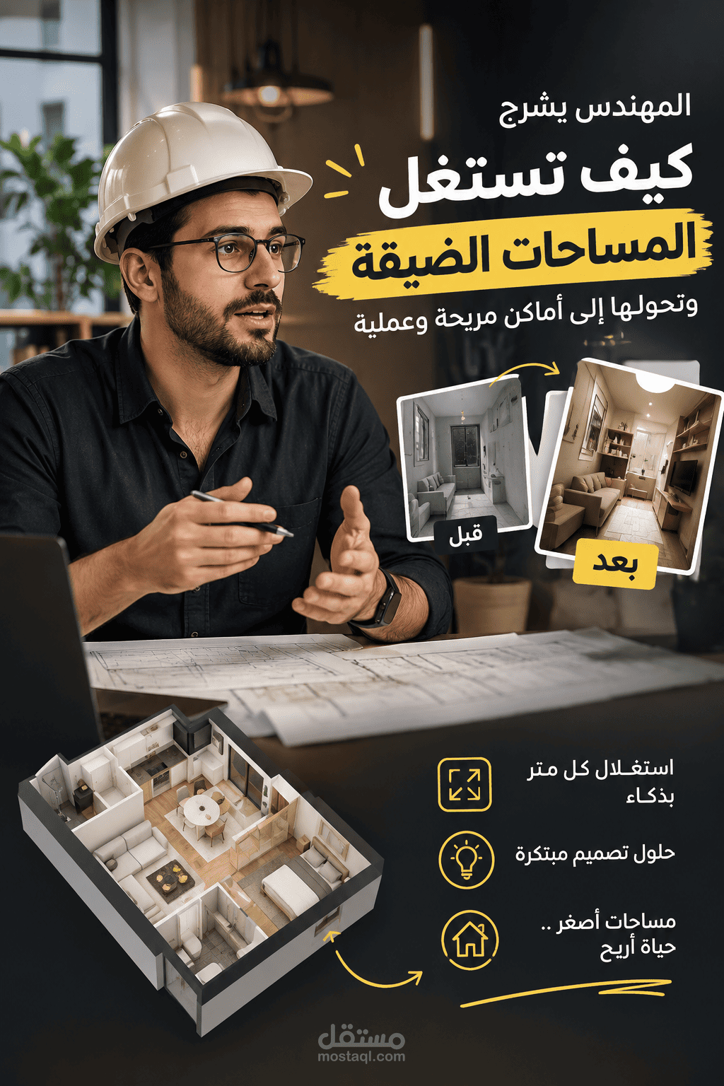 مونتاج لفيديو مهندس تشطيبات