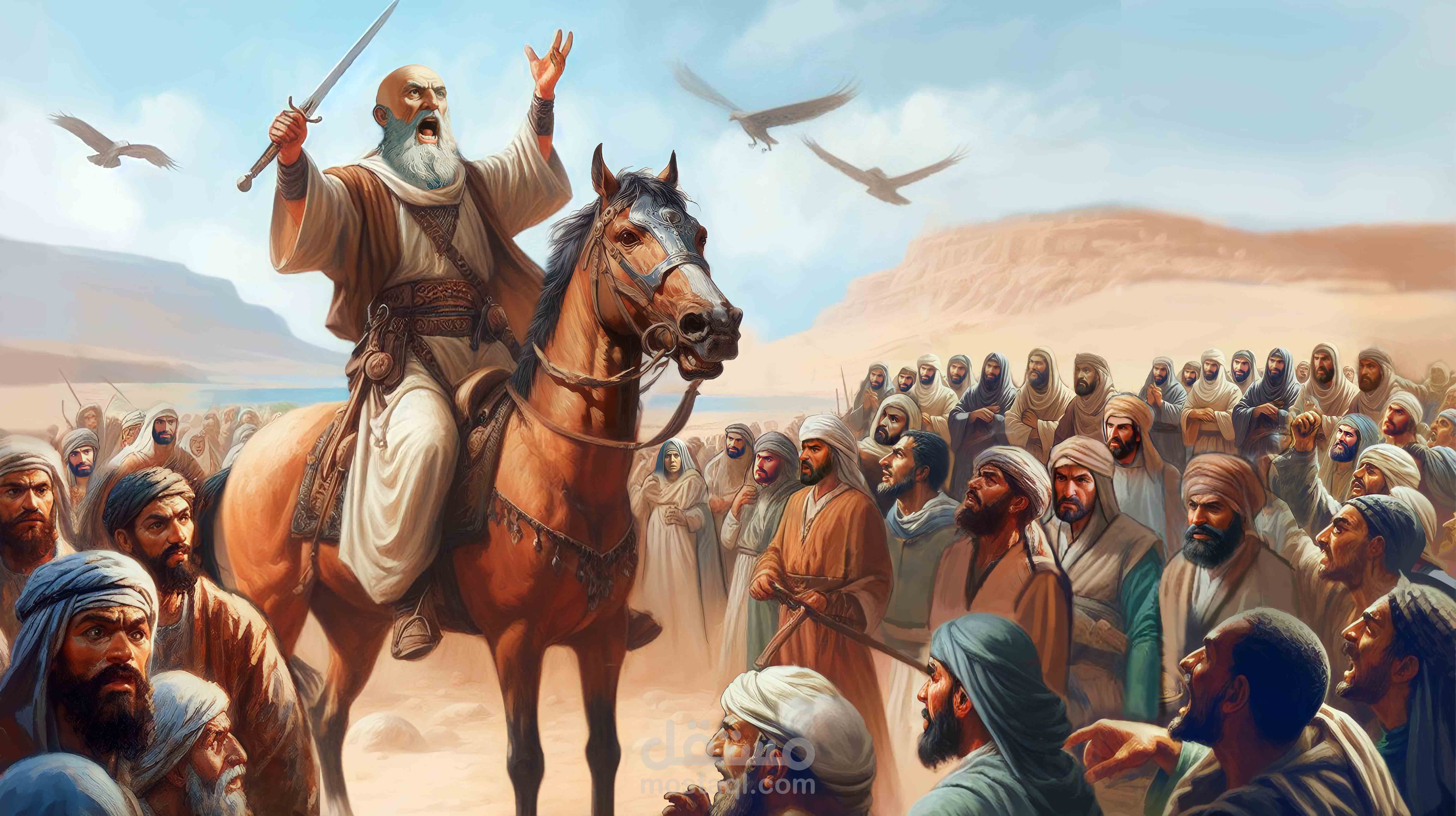 رسم وتصميم رسومات تاريخية