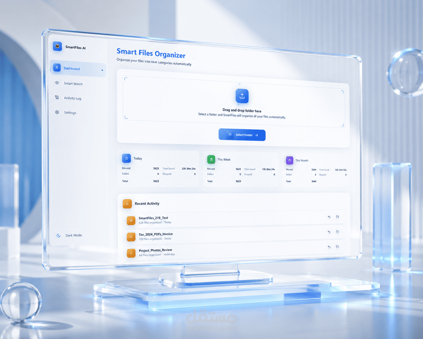 تطوير تطبيق SmartFiles AI لتنظيم الملفات تلقائيًا لنظام Windows