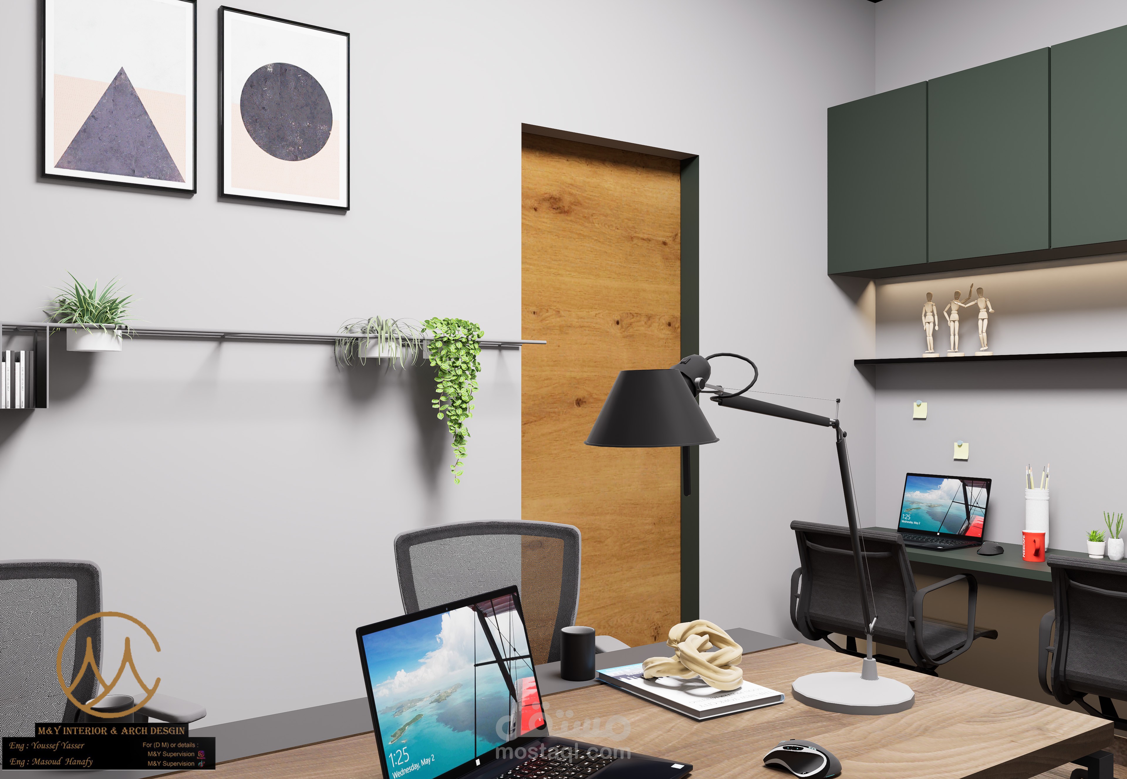تصميم مكتب للموظفين