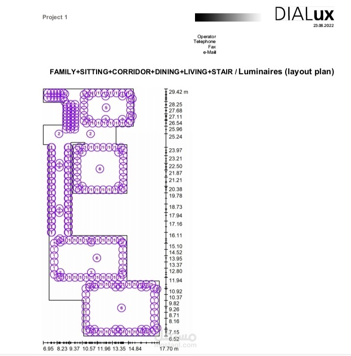 Dialux report تقرير لتصميم اضاءة ببرنامج دايلوكس