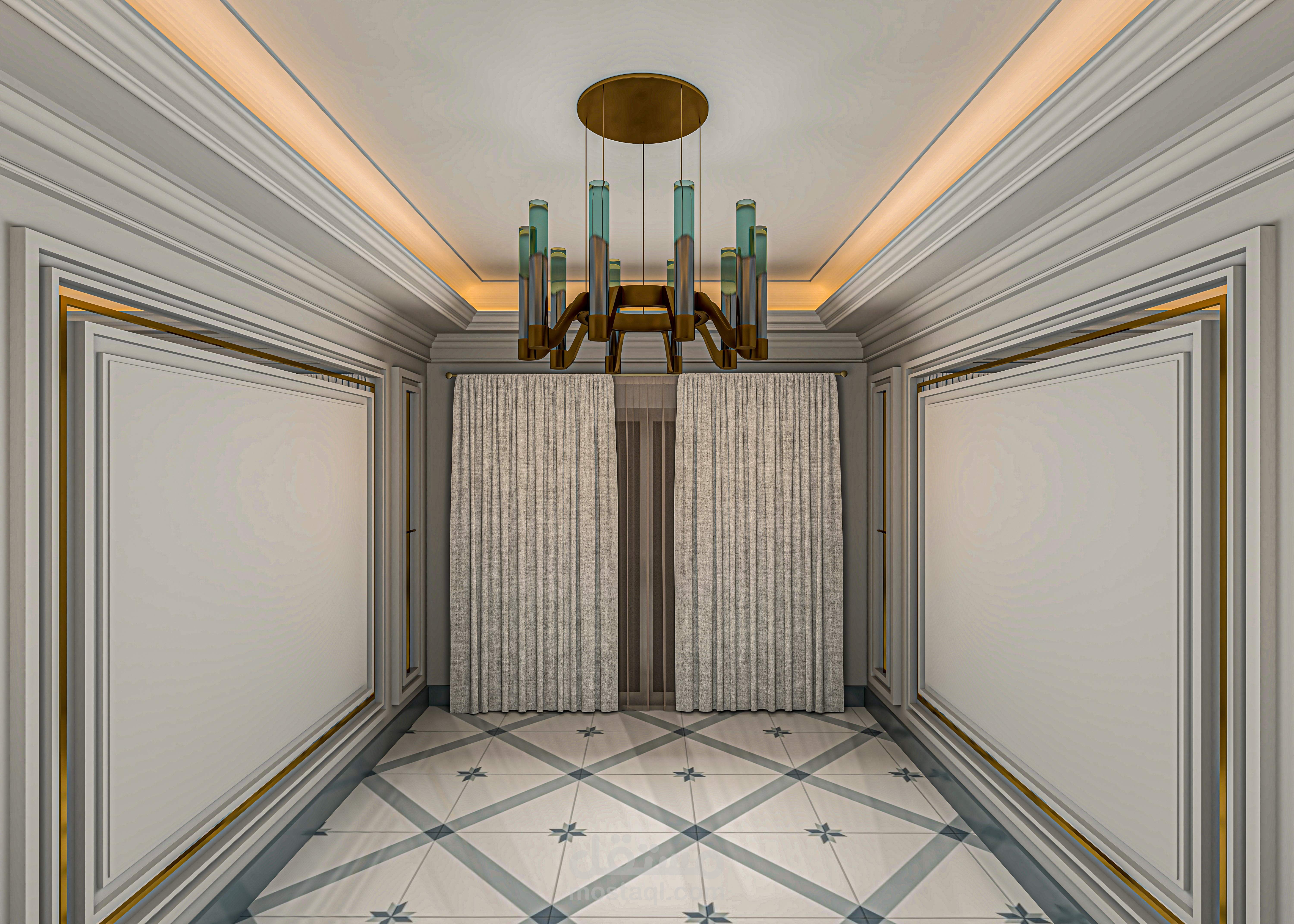 تصميم شقة صغيرة مساحة 80 متر مربع