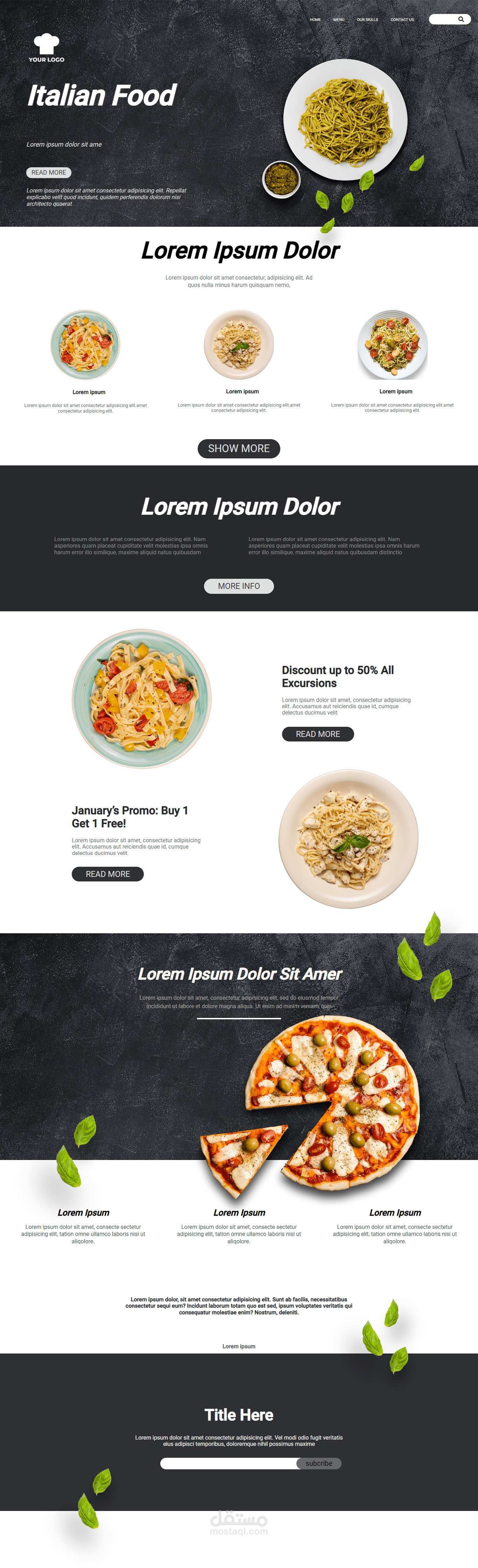 Restaurant website