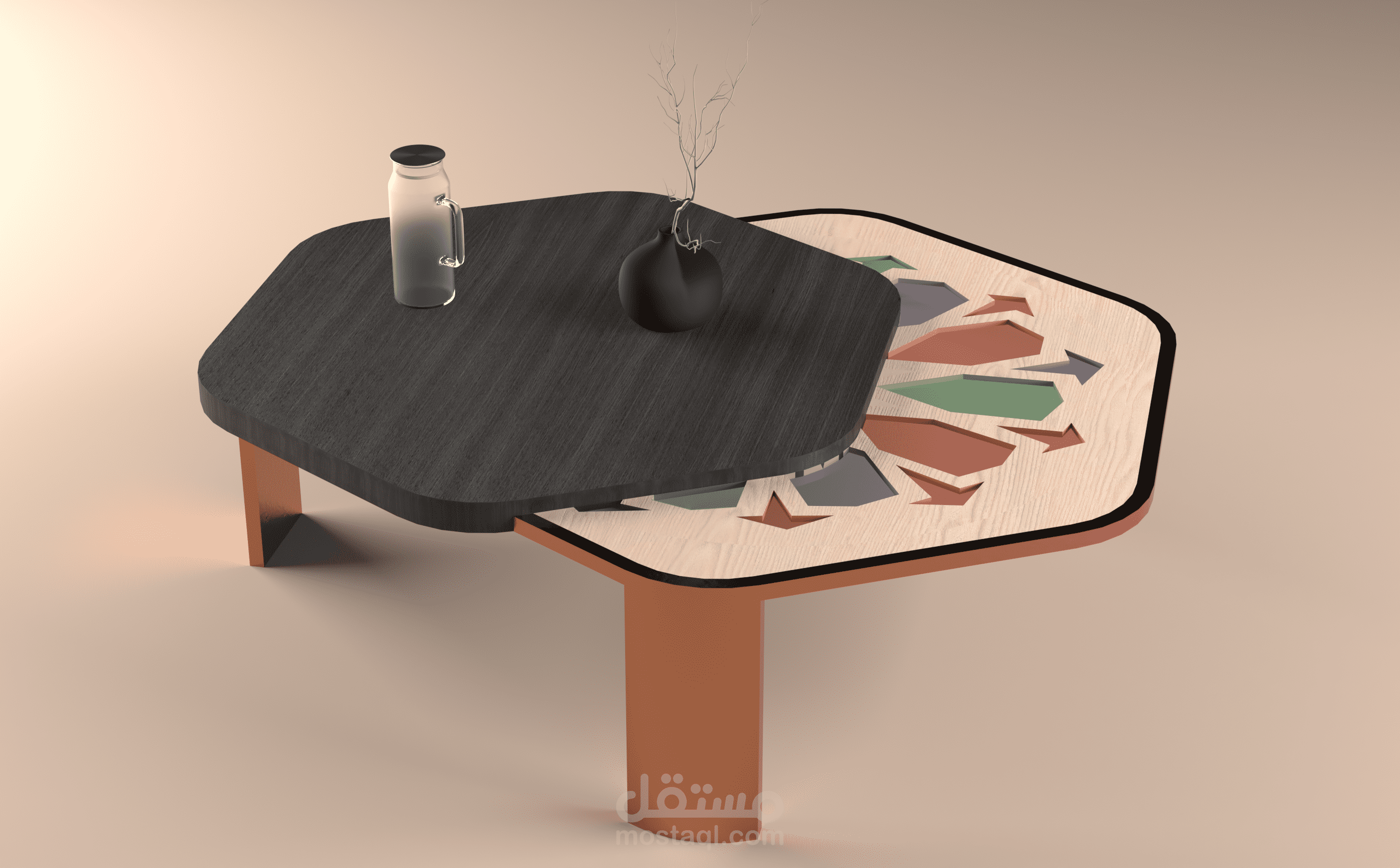 تصميم اثاث مستوحاه من التراث الاسلامى لايحياء التراث مره اخرى