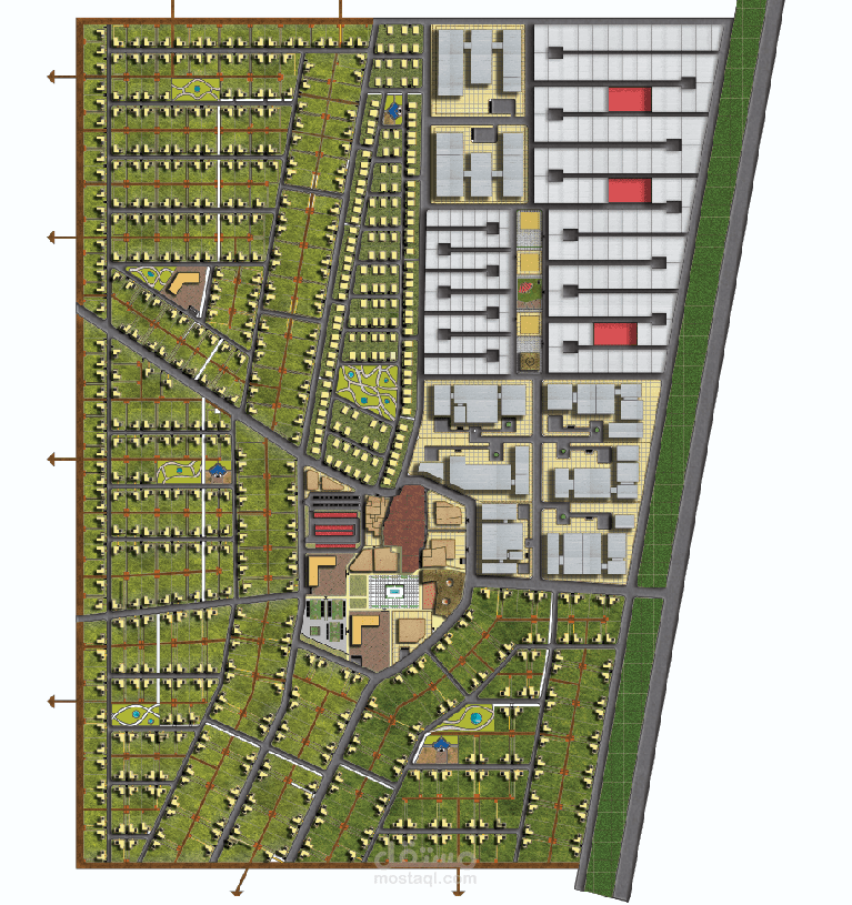 تخطيط ارض صناعي زراعي