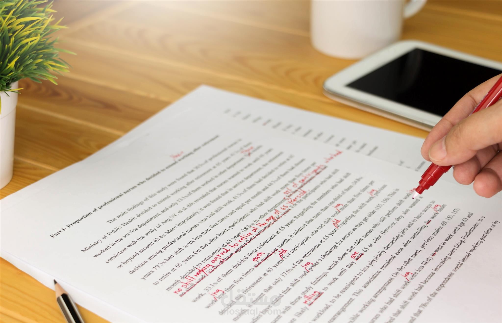 تدقيق لغوي ونحوي باللغة الانجليزية والعربية