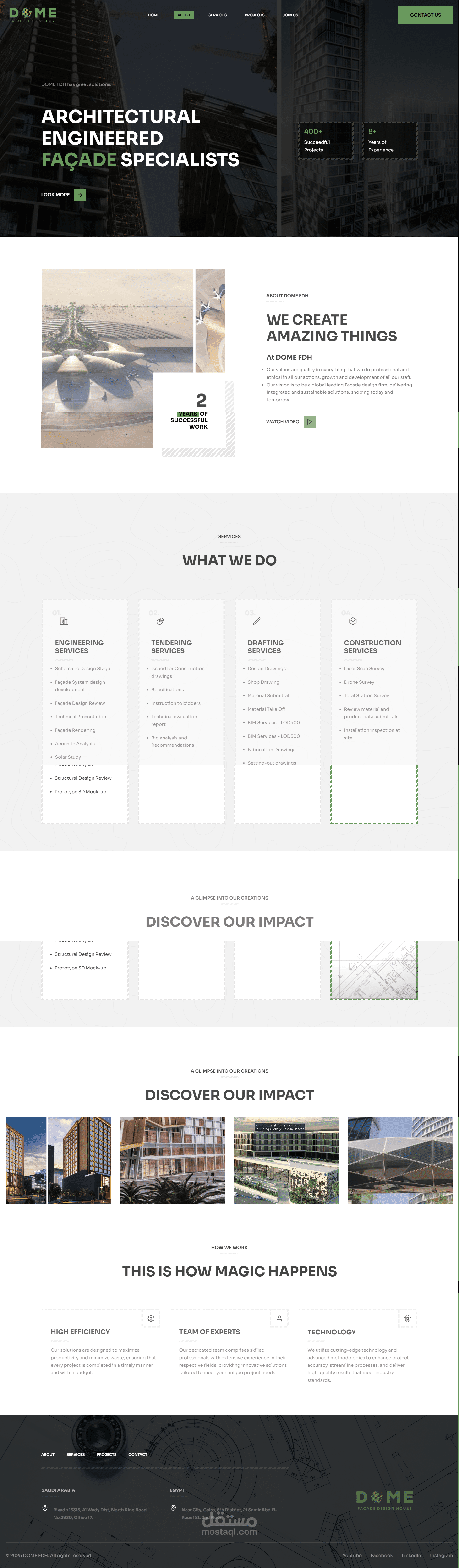 مشروع شركة مقاولات وهندسة