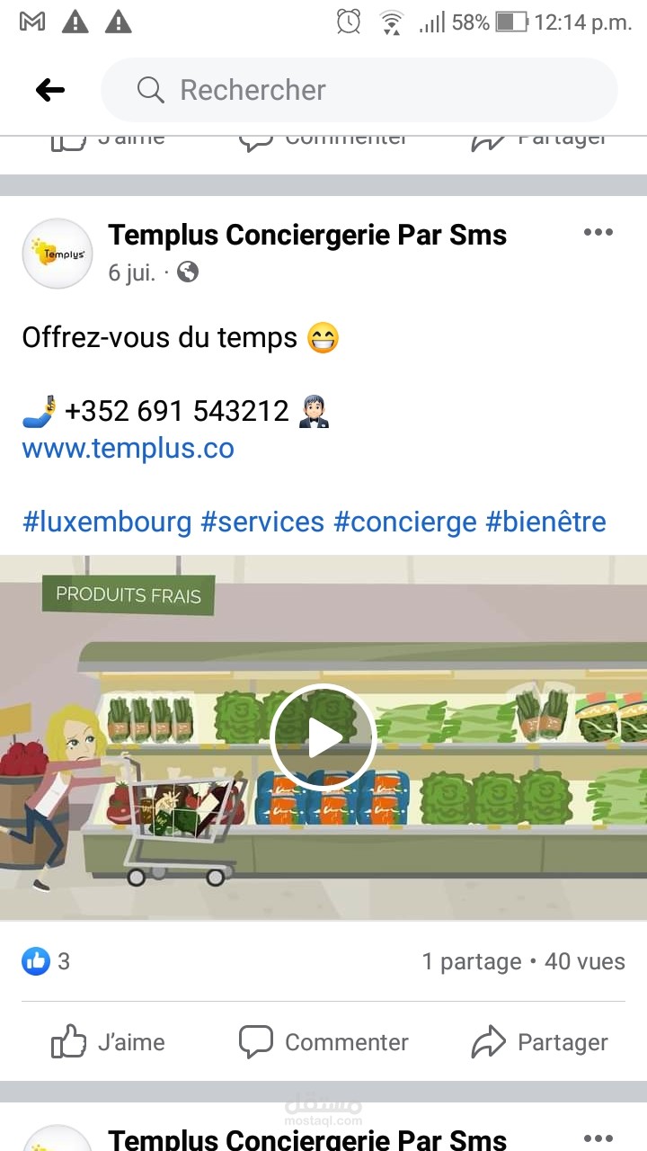 التسويق و التواصل الرقمي لشركة templus